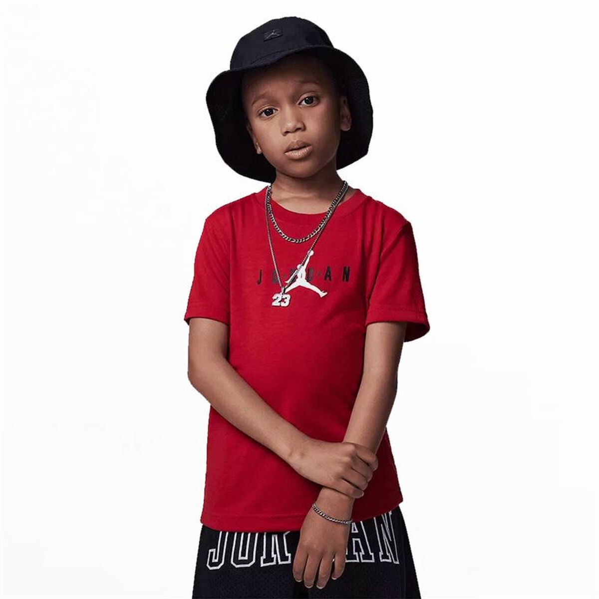 Child's Short Sleeve T-Shirt Jordan Jumpman Graphic Red 2-3 Years