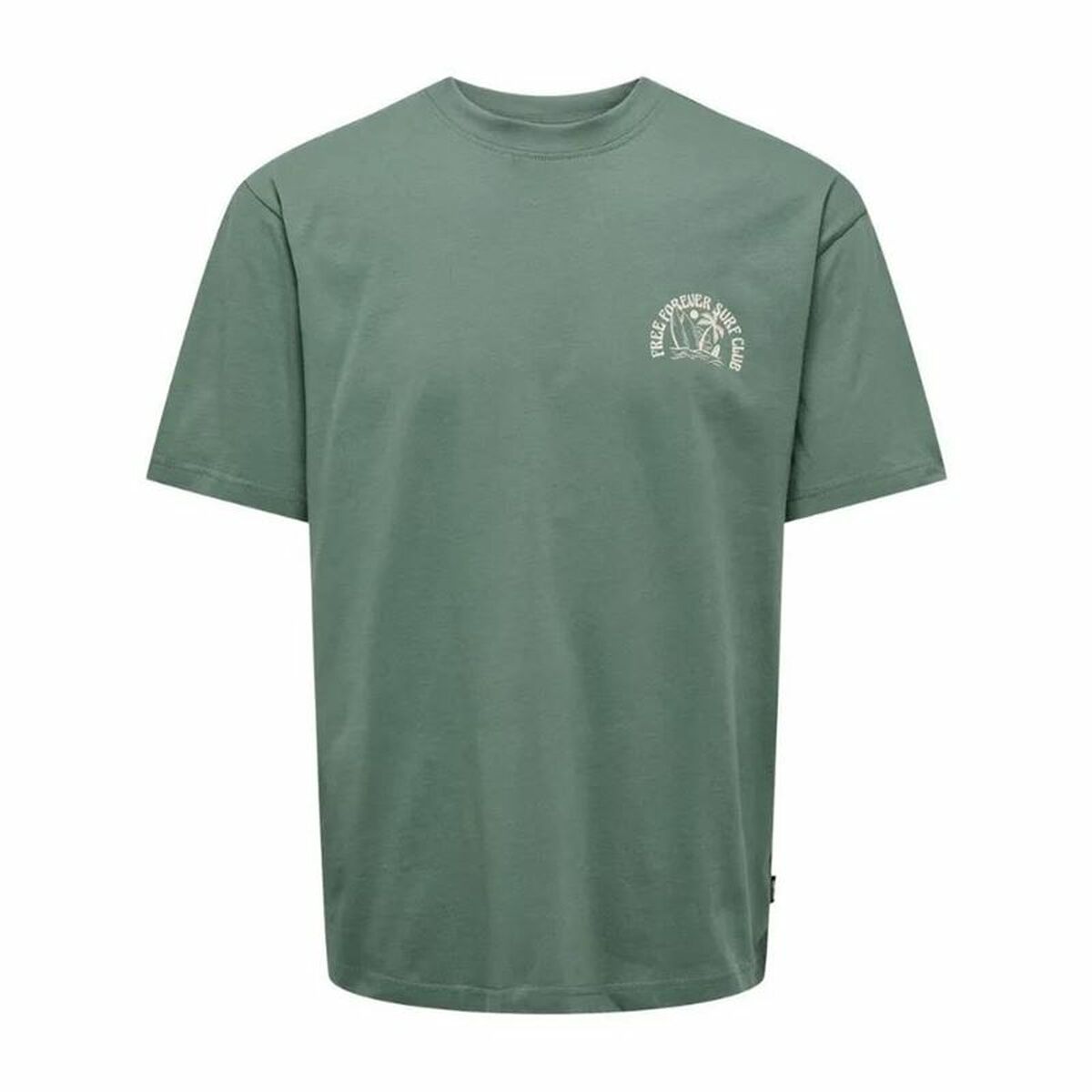 Men’s Short Sleeve T-Shirt Only & Sons Onskylan Rlx Icon Dark green M