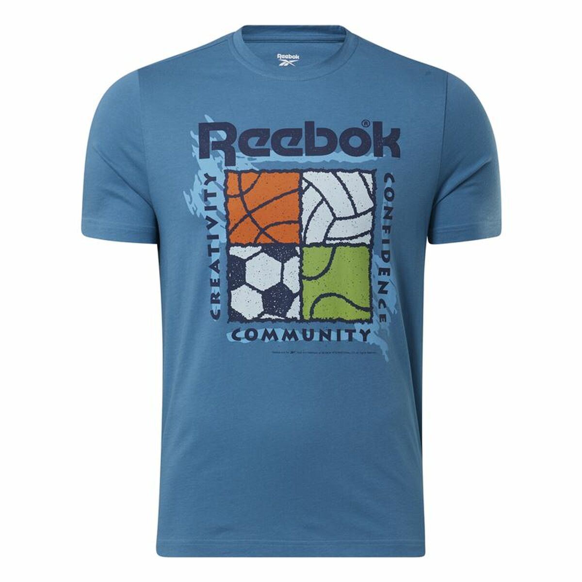 Men’s Short Sleeve T-Shirt Reebok GS Rec Center Blue M