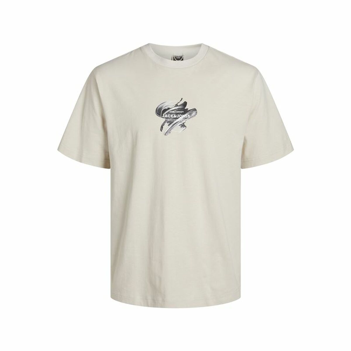 Children’s Short Sleeve T-Shirt Jack & Jones Jcotint Tee Ss Crew Beige 152
