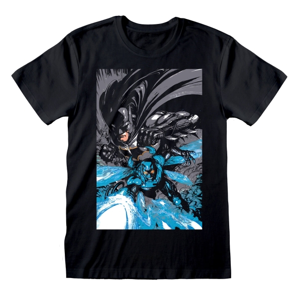 Short Sleeve T-Shirt Batman Team Up Black Unisex XL