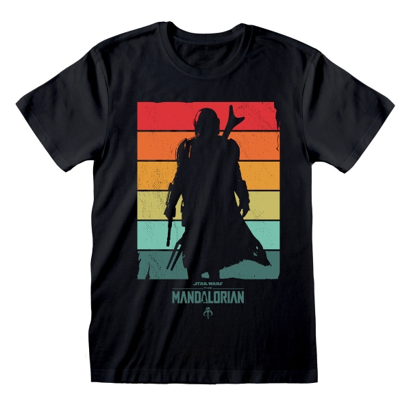 Short Sleeve T-Shirt The Mandalorian Spectrum Black Unisex M