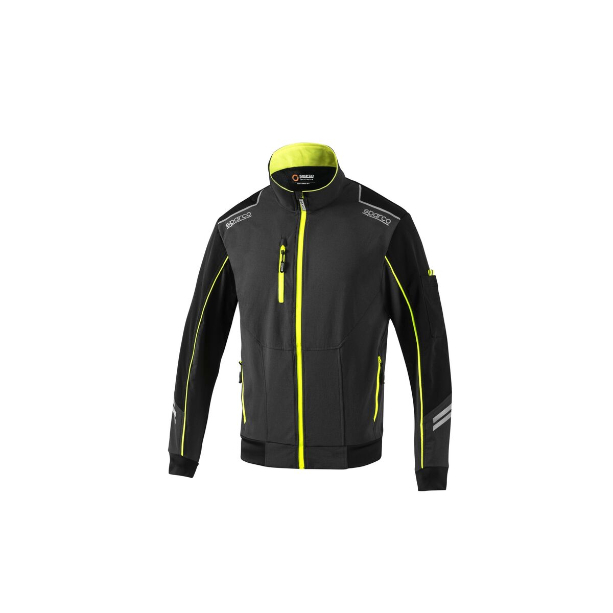 Men's Sports Jacket Sparco Tech TW Yellow Grey XL