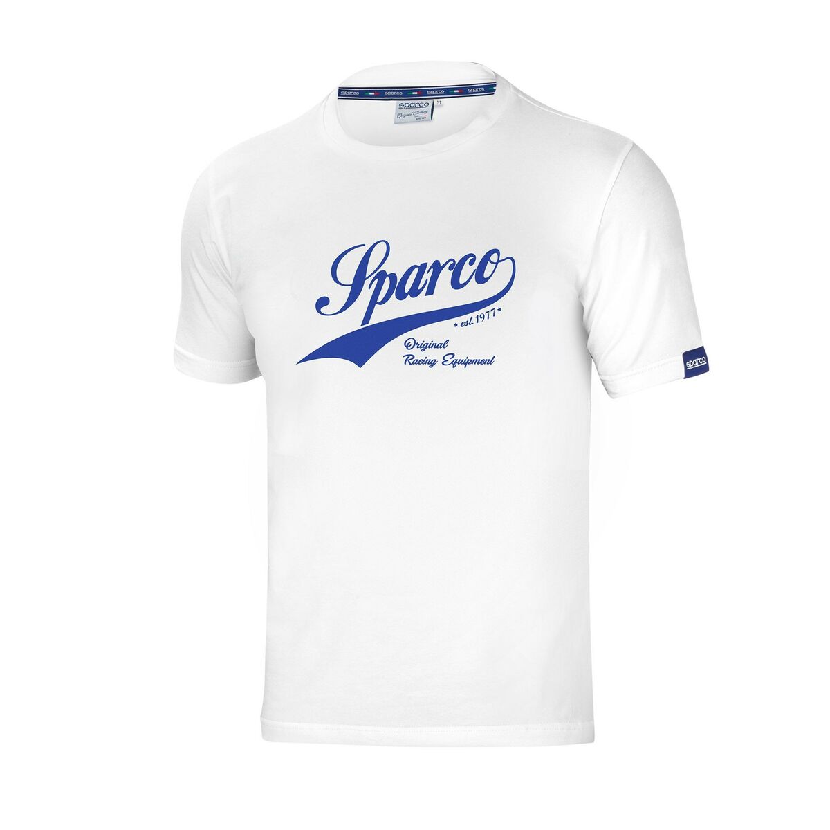 Men’s Short Sleeve T-Shirt Sparco VINTAGE White M M