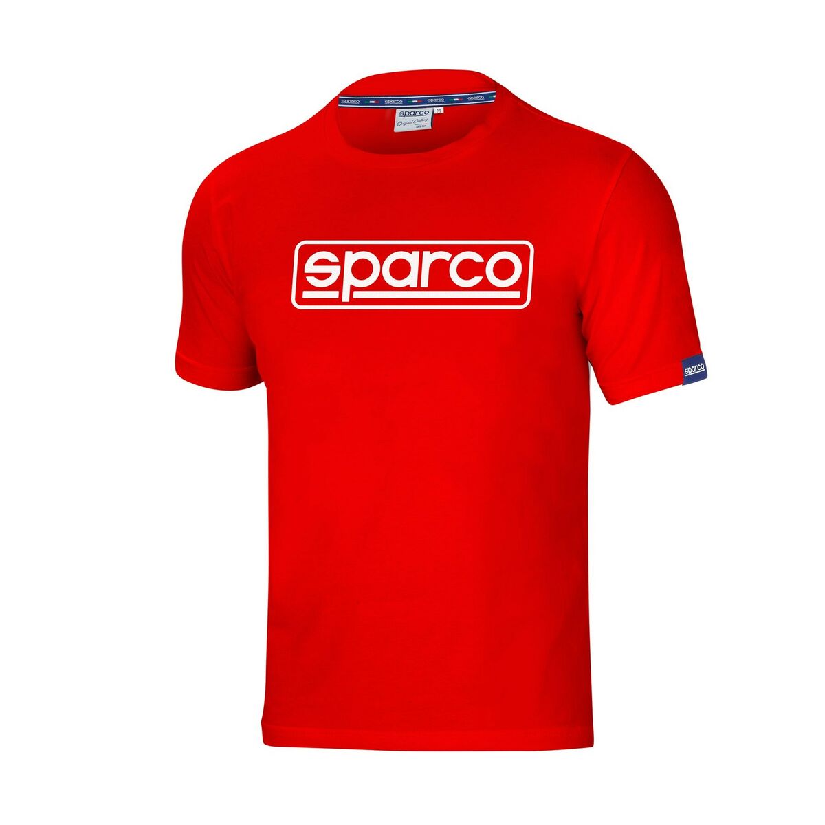 Men’s Short Sleeve T-Shirt Sparco FRAME Red L L